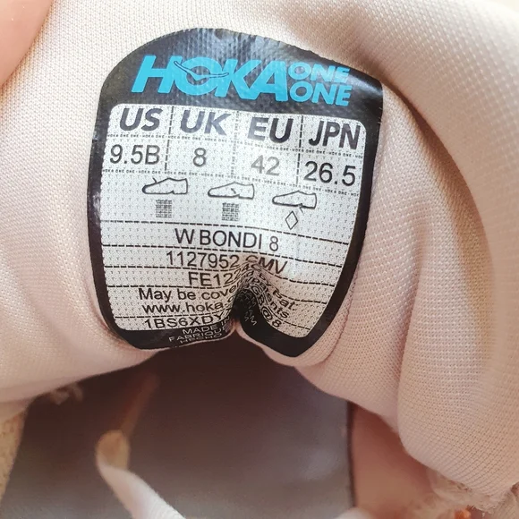 HOKA Bondi 8 | Cream Vanilla | Women's US 9.5 - Picture 6 of 9